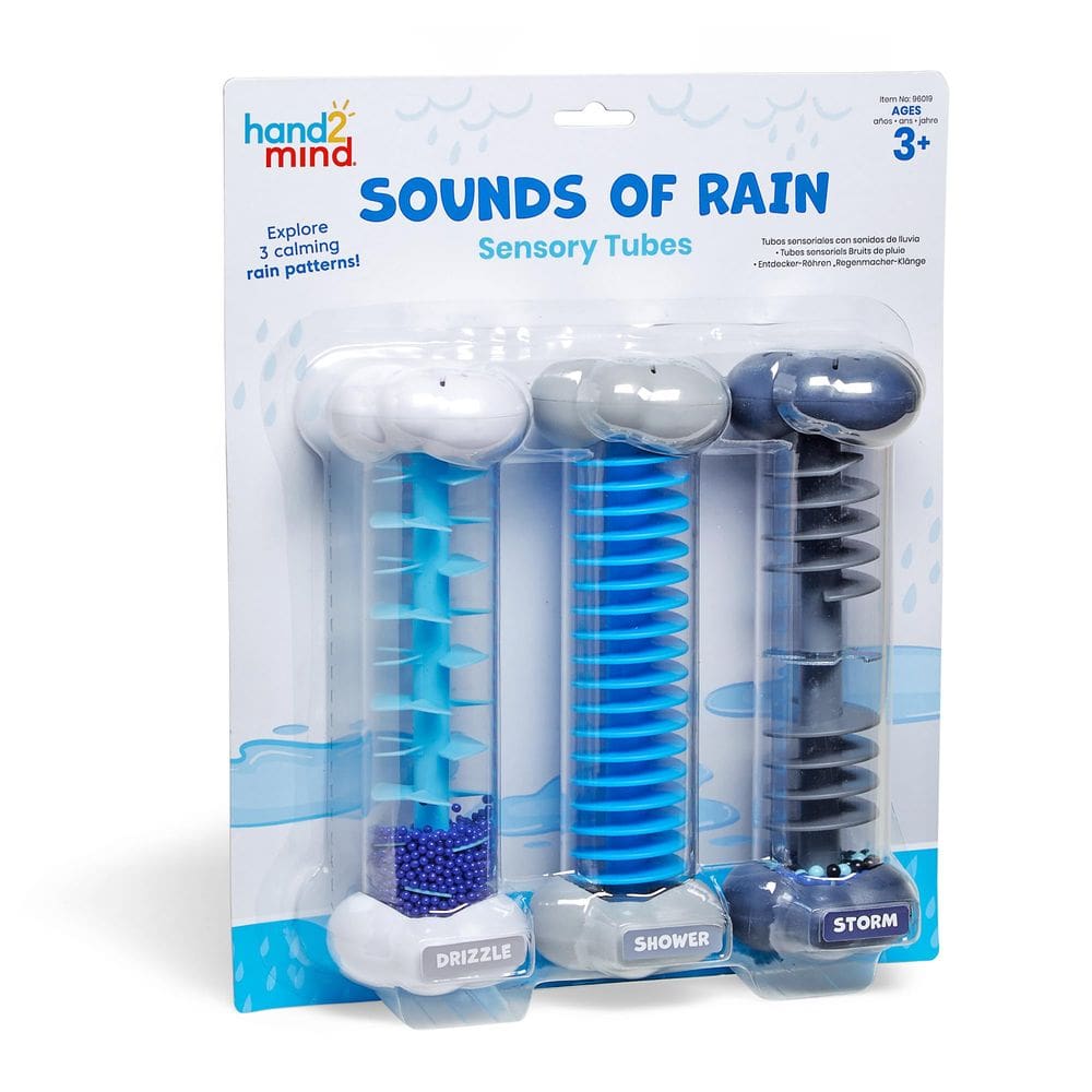 Tubos sensoriais hand2mind Sounds of Rain Rainmaker Fidget Toys