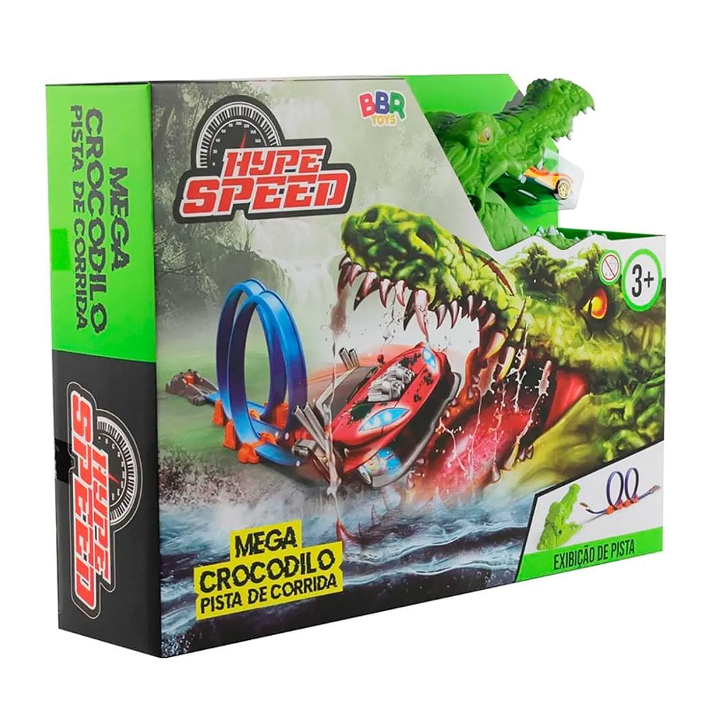 Pista de Corrida Mega Crocodilo com Looping R3112 - BBR Toys