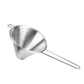 Funil Passador Chinoy Coador Peneira Aço Inox 24cm