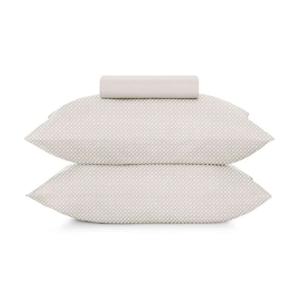 Jogo de Cama Solteiro 2 Peças Altenburg Toque Acetinado Slim Bege Porcelana