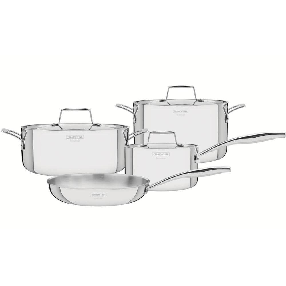 Jogo de Panelas Tramontina Grano em Aço Inox Corpo Triplo 4p
