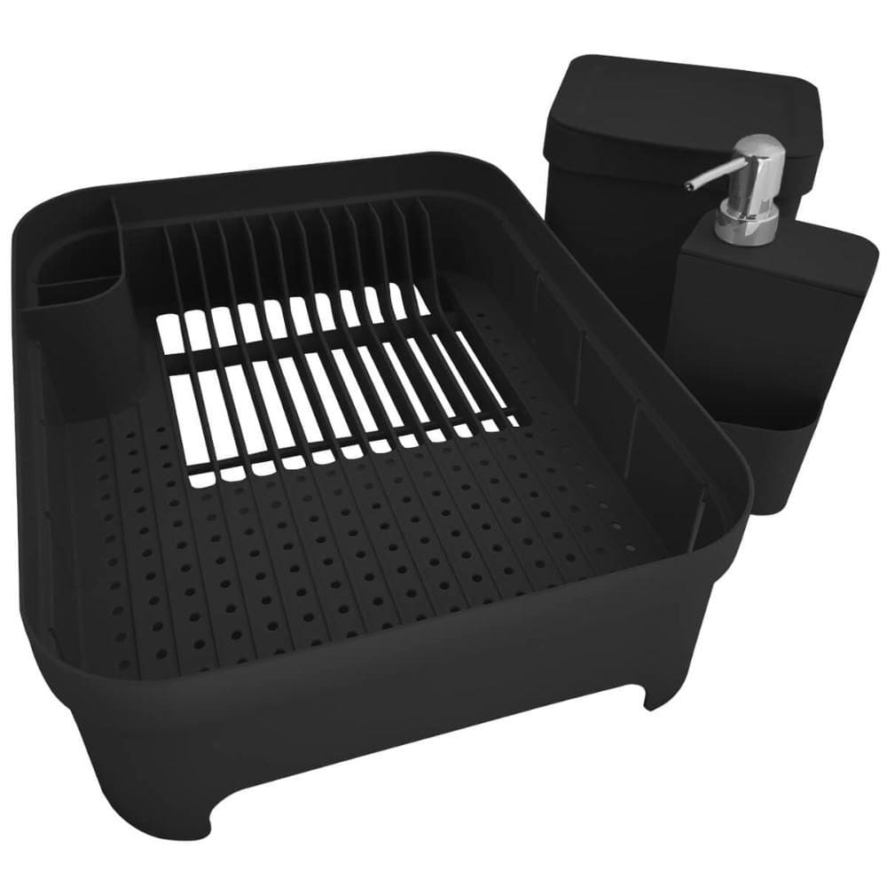 Kit Pia Cozinha Escorredor Pratos Lixeira 2,5L Porta Deterge