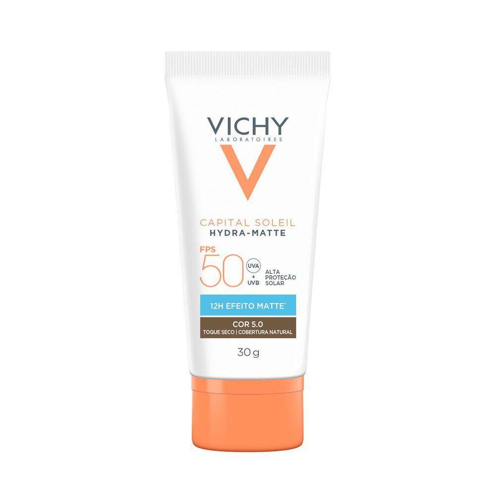 Protetor Solar Vichy Capital Sole Hydra Matte FPS 50 Cor 5.0 30g