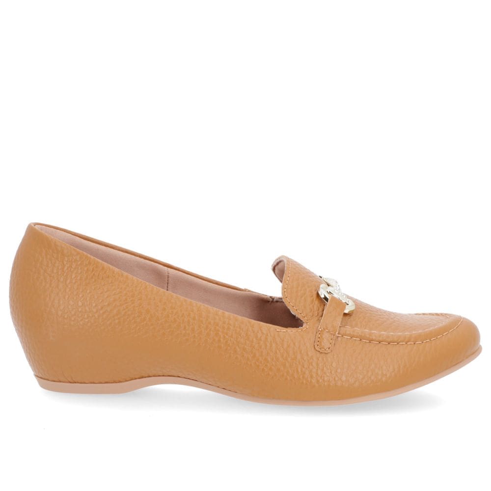 Sapato Feminino Loafer Com Salto Embutido Usaflex N2270004