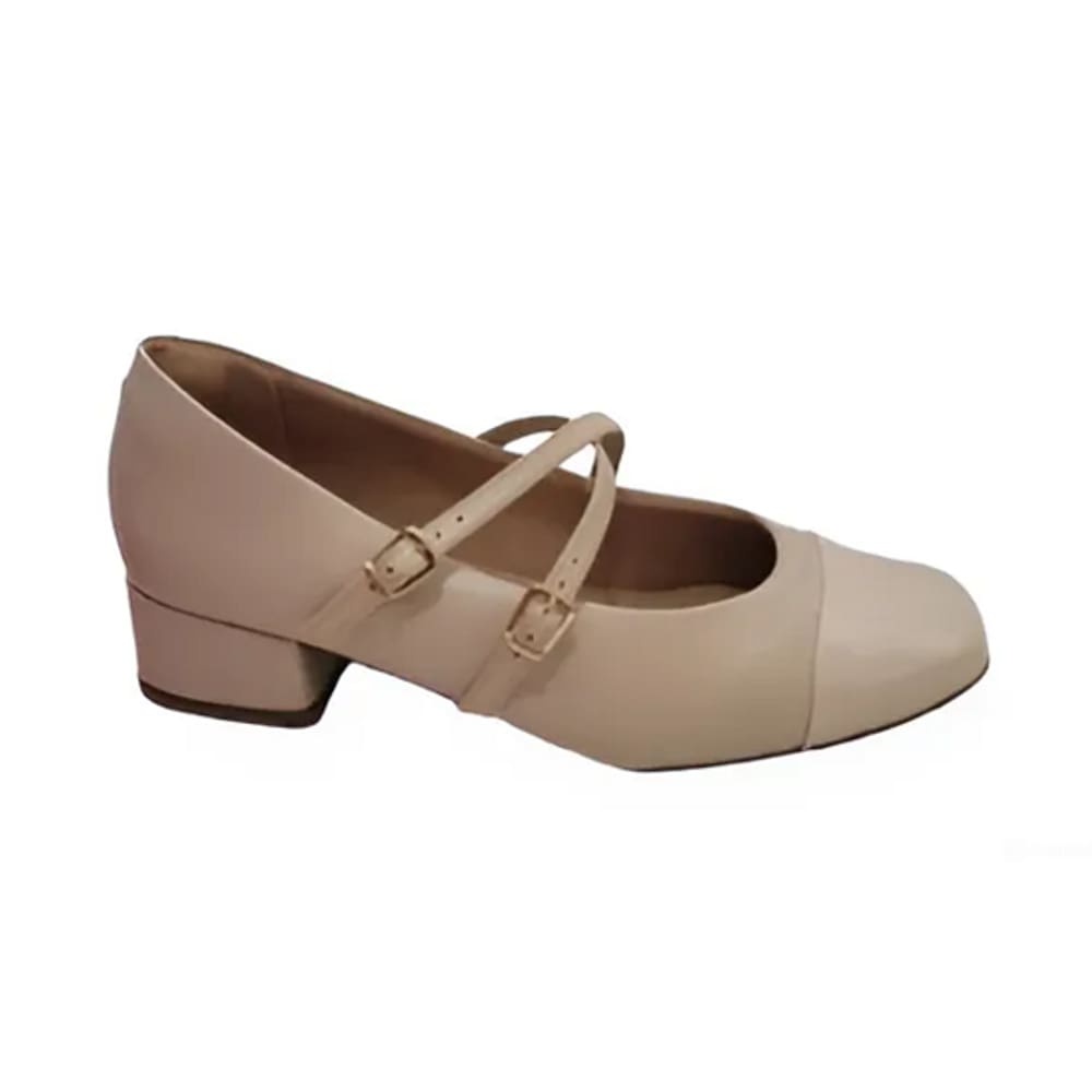 Sapato Boneca Feminino Com Salto Bloco Sua Cia 8381.15973