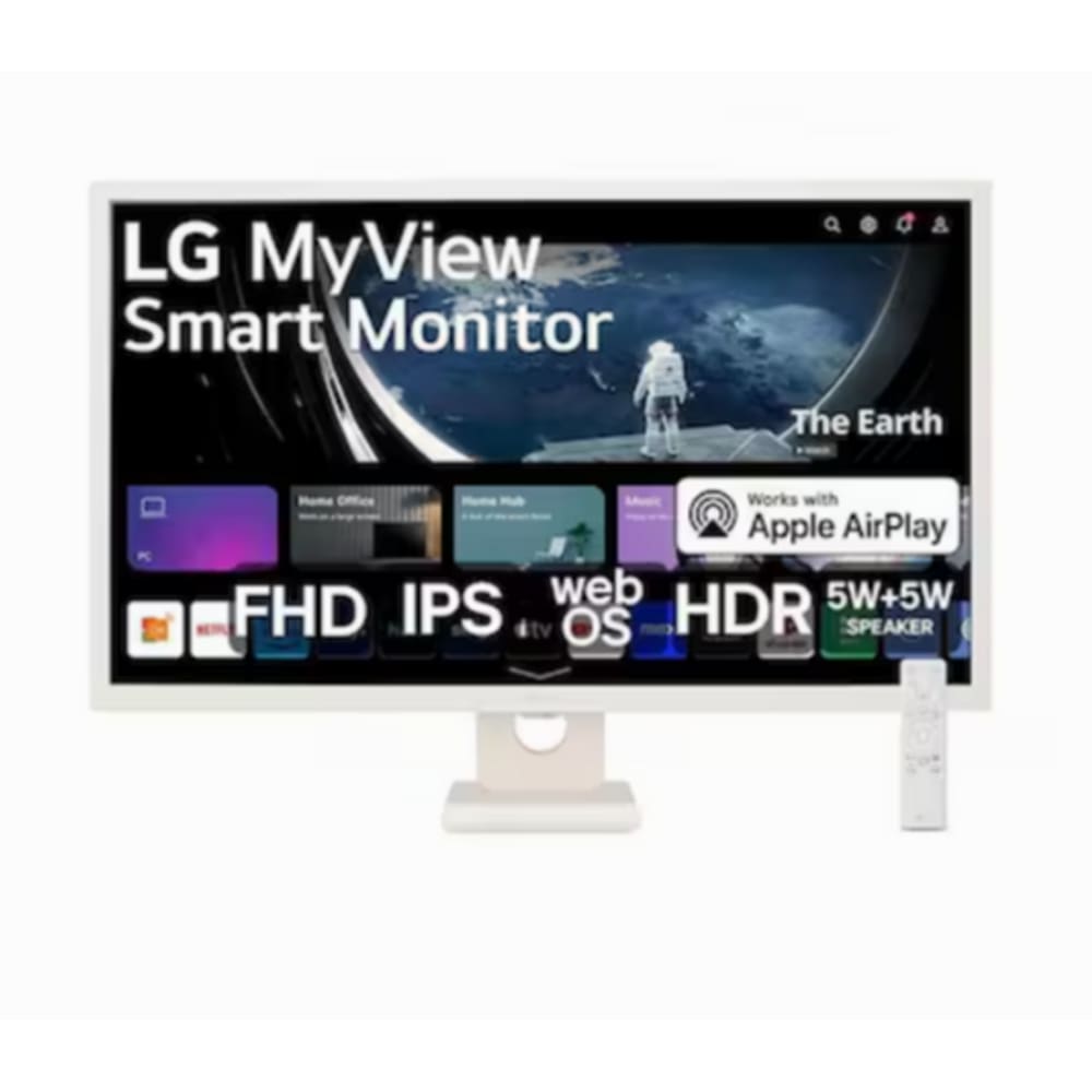 Monitor LG MyView Smart - Tela IPS de 32”, FHD, WebOS, ThinQ
