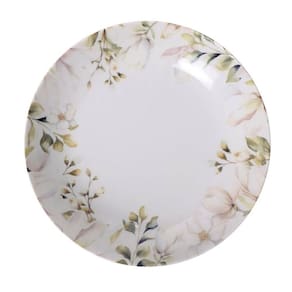 Prato Fundo Tramontina Magnólia Porcelana Decorada 22cm Avulso Mesa Posta