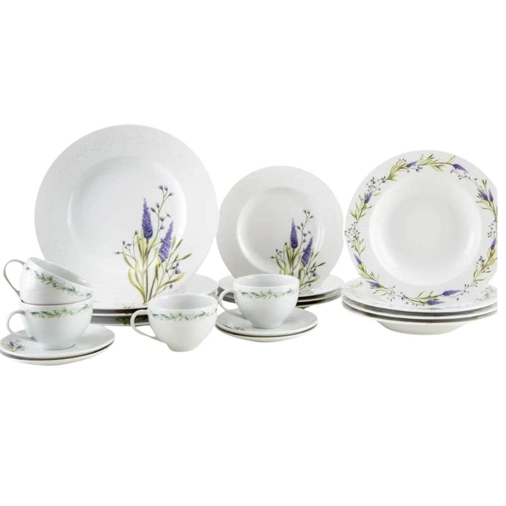 Aparelho de Jantar 12 Peças Tramontina Lilla em Porcelana