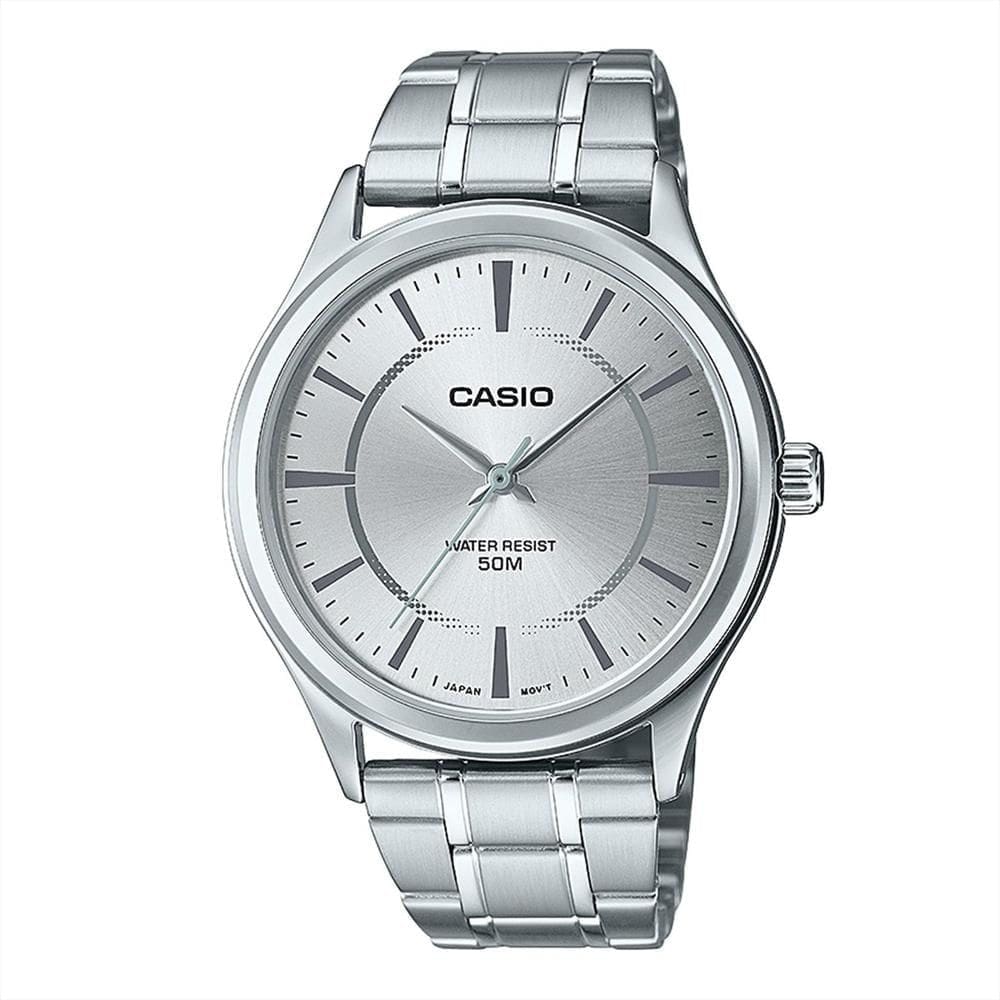 Relógio CASIO masculino analógico prata LTC-100D-7EVDF