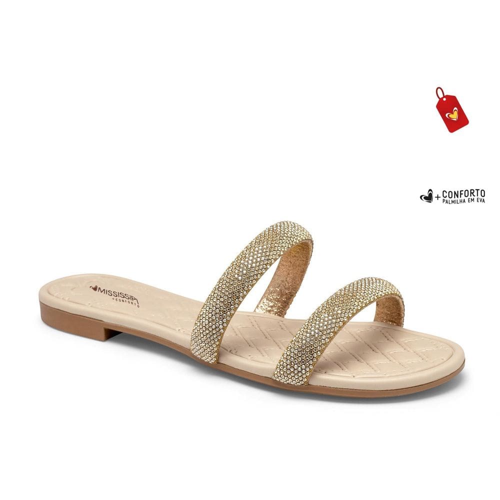 Chinelo Rasteira Feminino Mississipi Mb281-0004