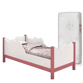Cama Infantil Cristal 100% MDF com Grade de Proteção + Colchão 150x70 D18 Inmetro