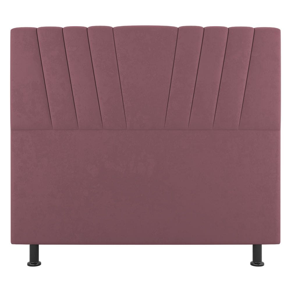 Cabeceira Cama Box Casal Queen Size Dublin 160cm Suede Rosê - Abmaza