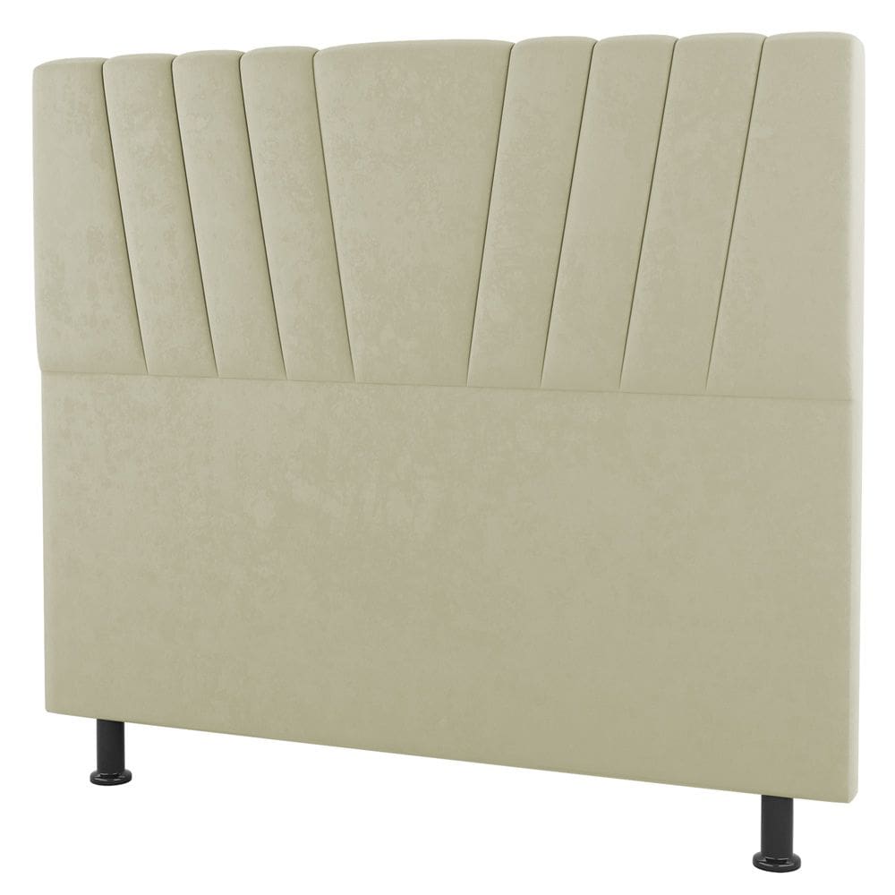 Cabeceira Cama Box Solteiro Dublin 100cm Sintético Bege - Abmaza