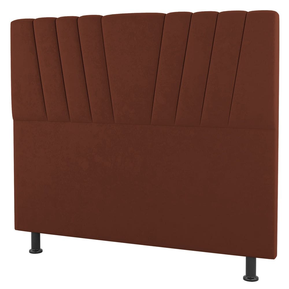 Cabeceira Cama Box Solteiro Dublin 100cm Suede Terracota - Abmaza
