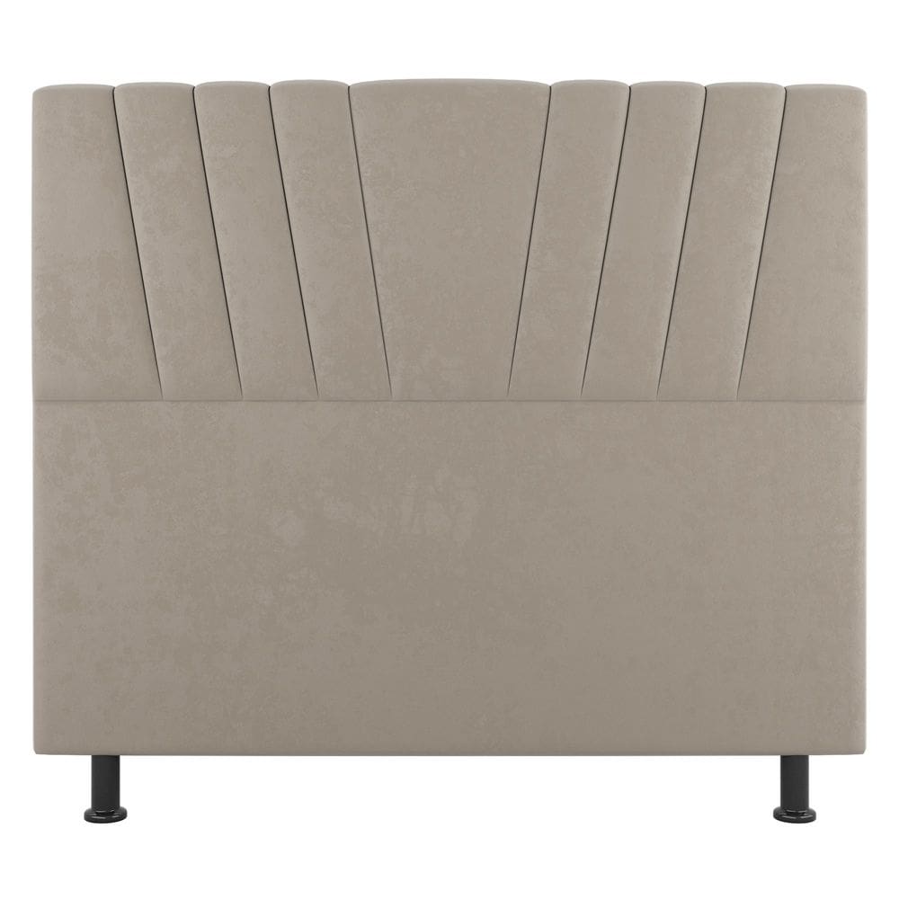 Cabeceira Cama Box Casal Dublin 140cm Suede Bege - Abmaza