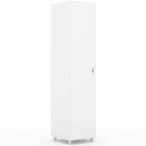 Armário Organizador Lavanderia Multiuso com 1 Porta 2 Nichos Branco AM3100 Tecnomobili Cozinha Área de Serviço