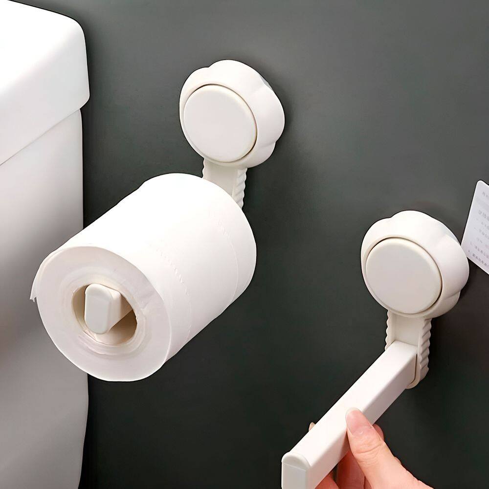 Suporte Porta Papel Higiênico Parede Banheiro Ventosa