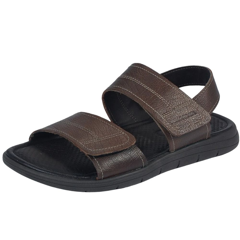 Sandalia Masculina Couro Conforto Easy Soul Democrata