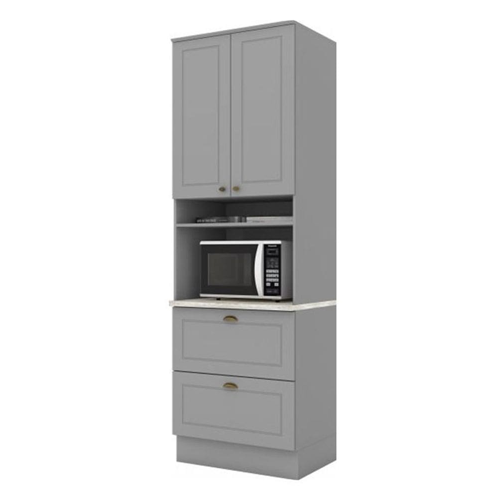 Torre Quente 01 Forno Americana Cinza/Calcare BP - Henn