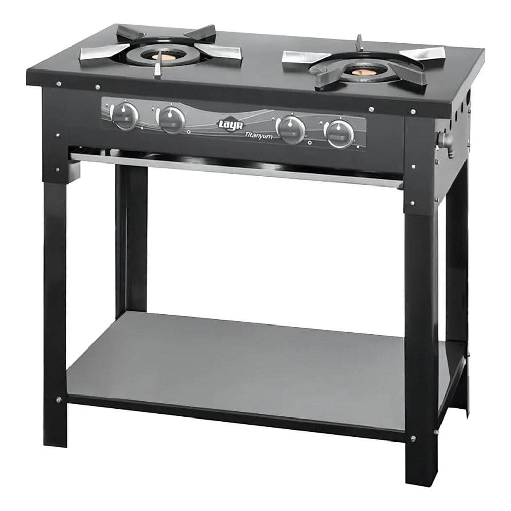 Fogão Titanyum Industrial 2 Bocas Cinza Escuro LAYR