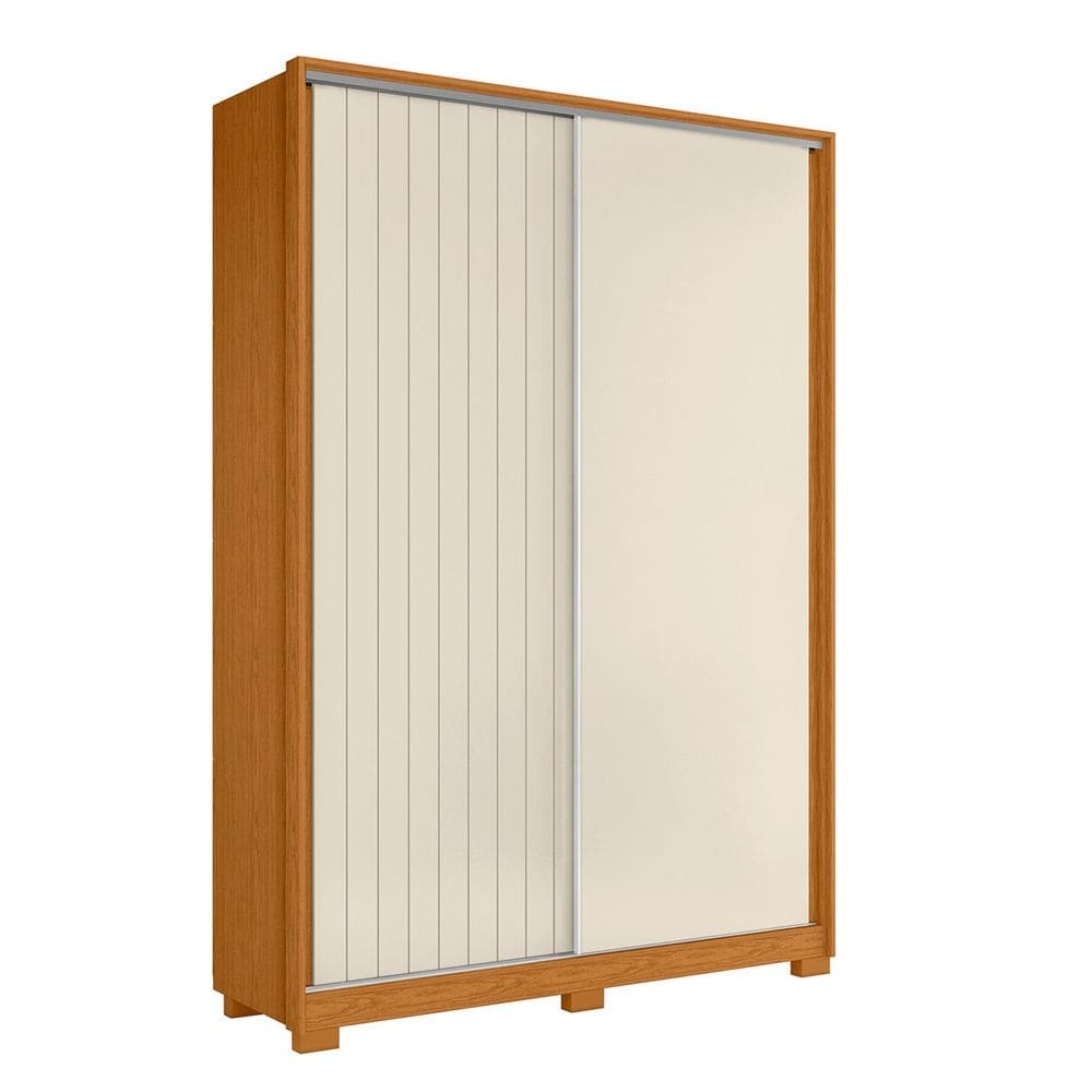 Guarda Roupa Solteiro 160cm Rizatto Flex A02 Off/Cinamomo - Mpozenato