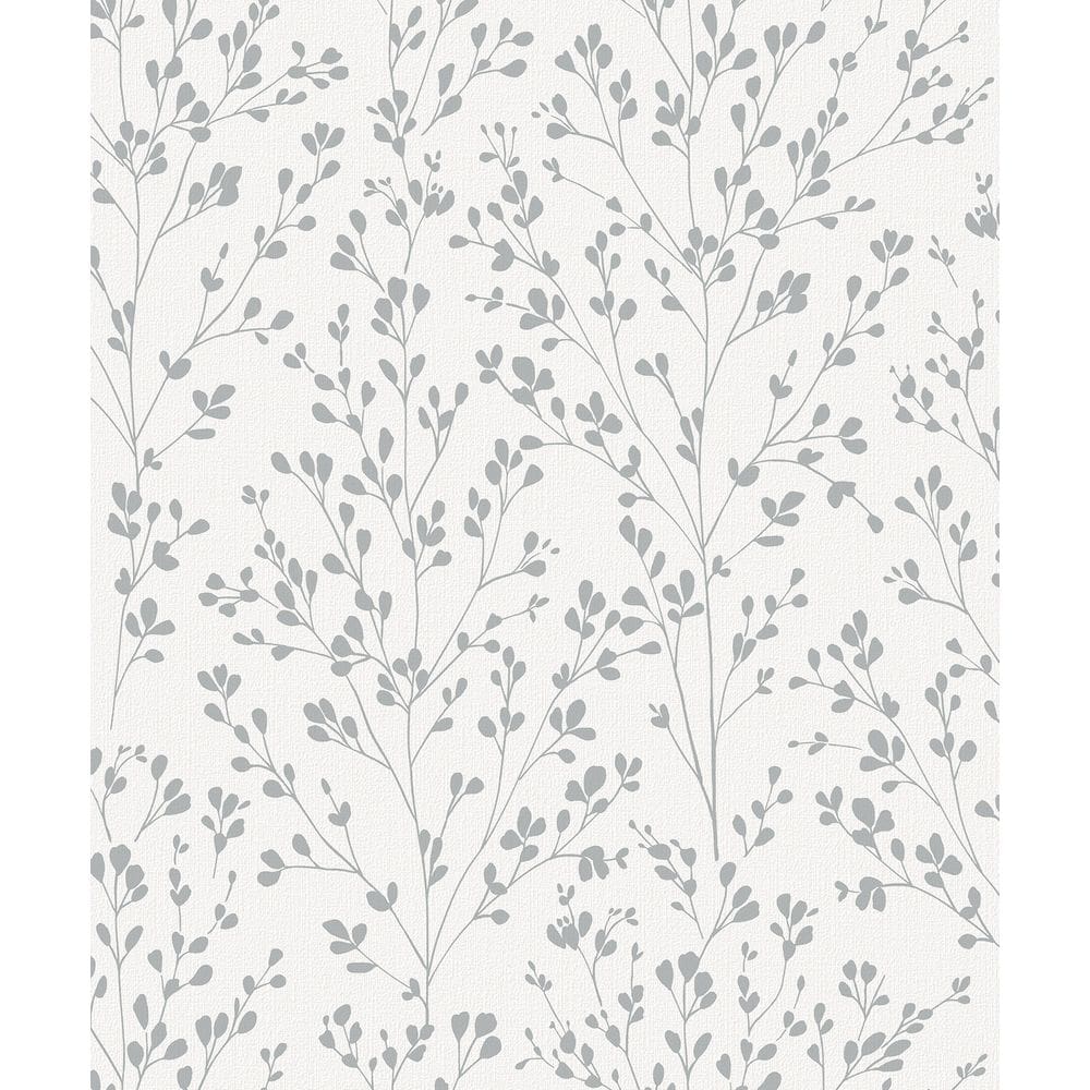 Papel de Parede Icon Folhagem Prata A71402