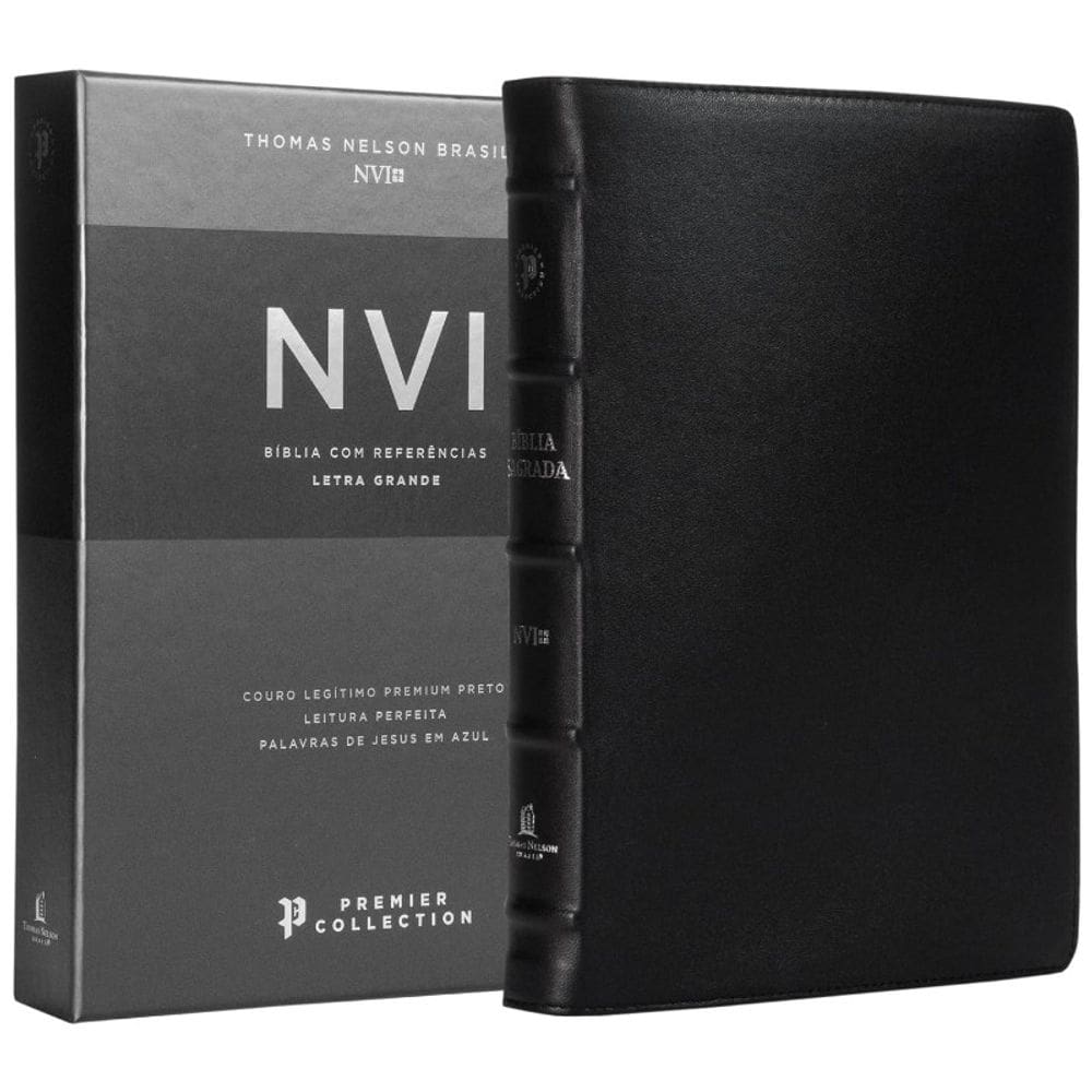 Bíblia Sagrada Nvi Premier Collection, Capa Preta