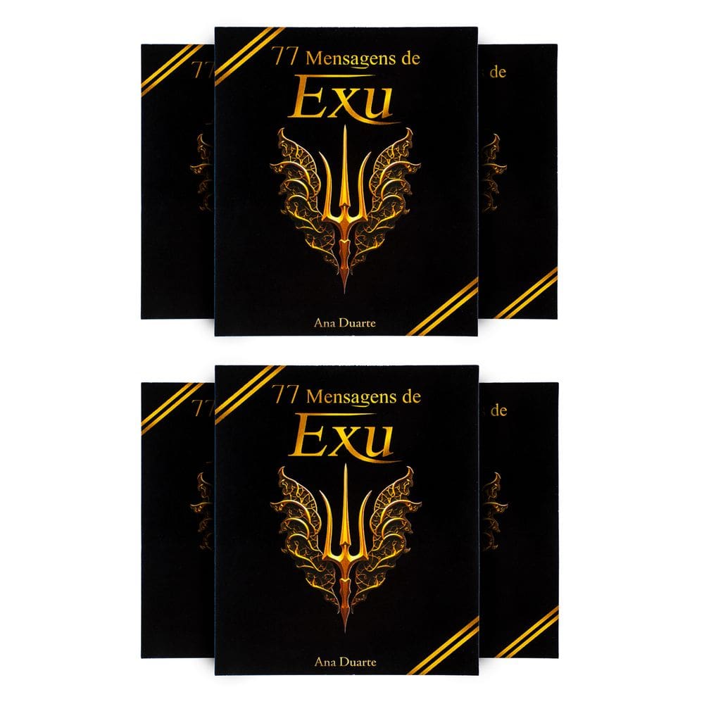 Kit com 6 Box 77 Mensagens Espirituais Diárias de Exu