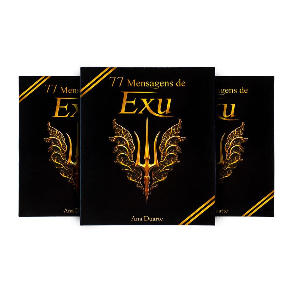 Kit com 3 Box 77 Mensagens Espirituais Diárias de Exu
