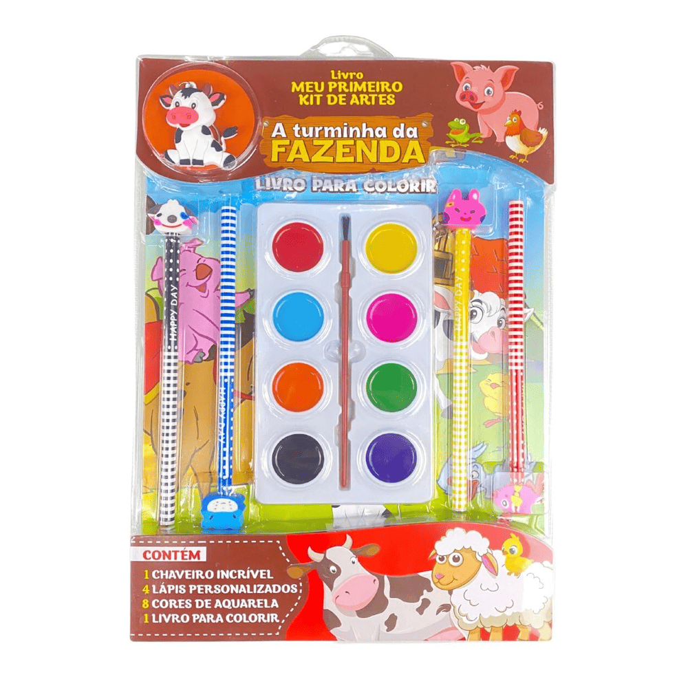 Turminha da Fazenda Livro Meu Primeiro Kit de Artes 01