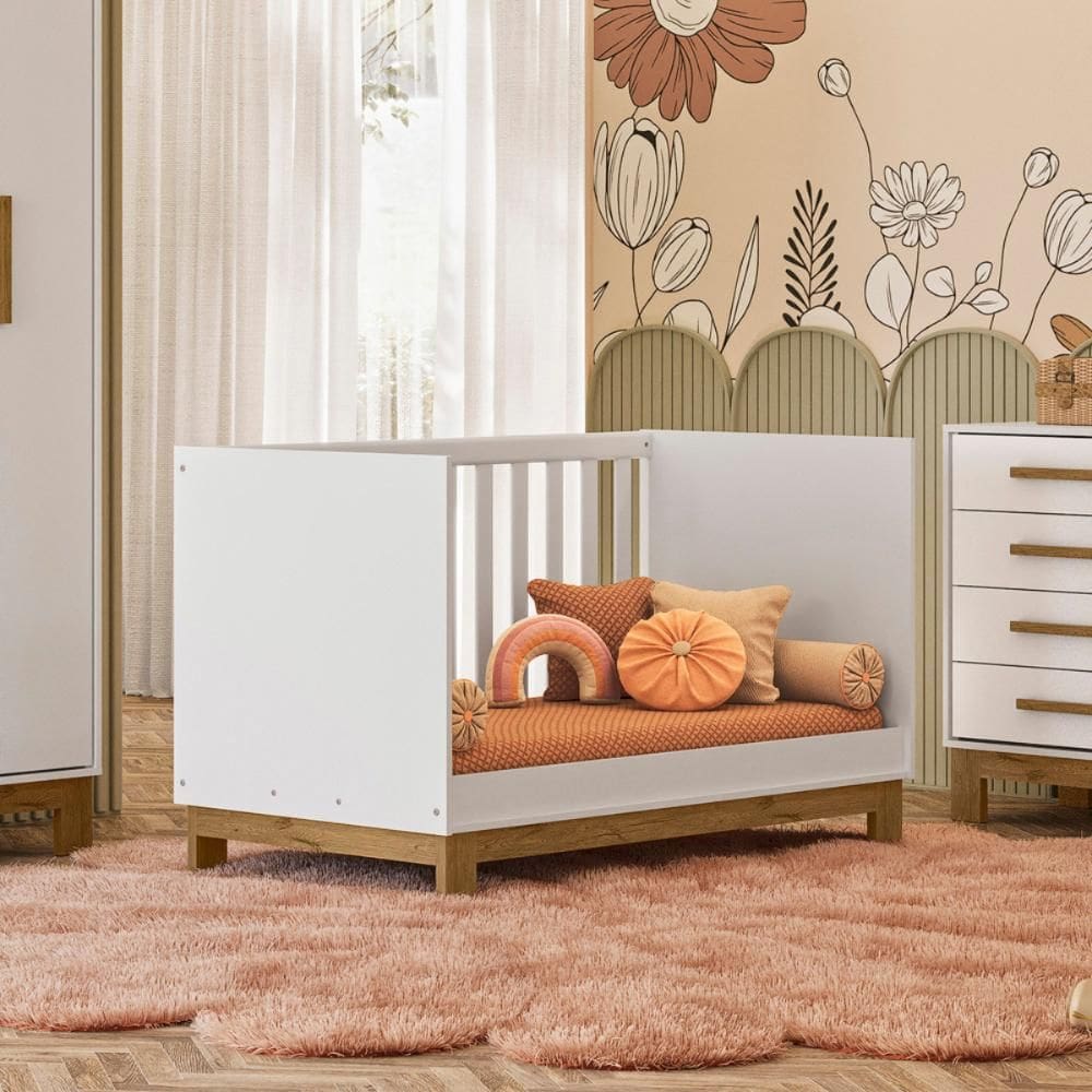 Berço Mini Cama Luar Branco Acetinado