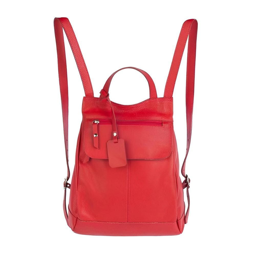 Mochila Couro autêntico Maluzinha Marsala Compacta Elegante