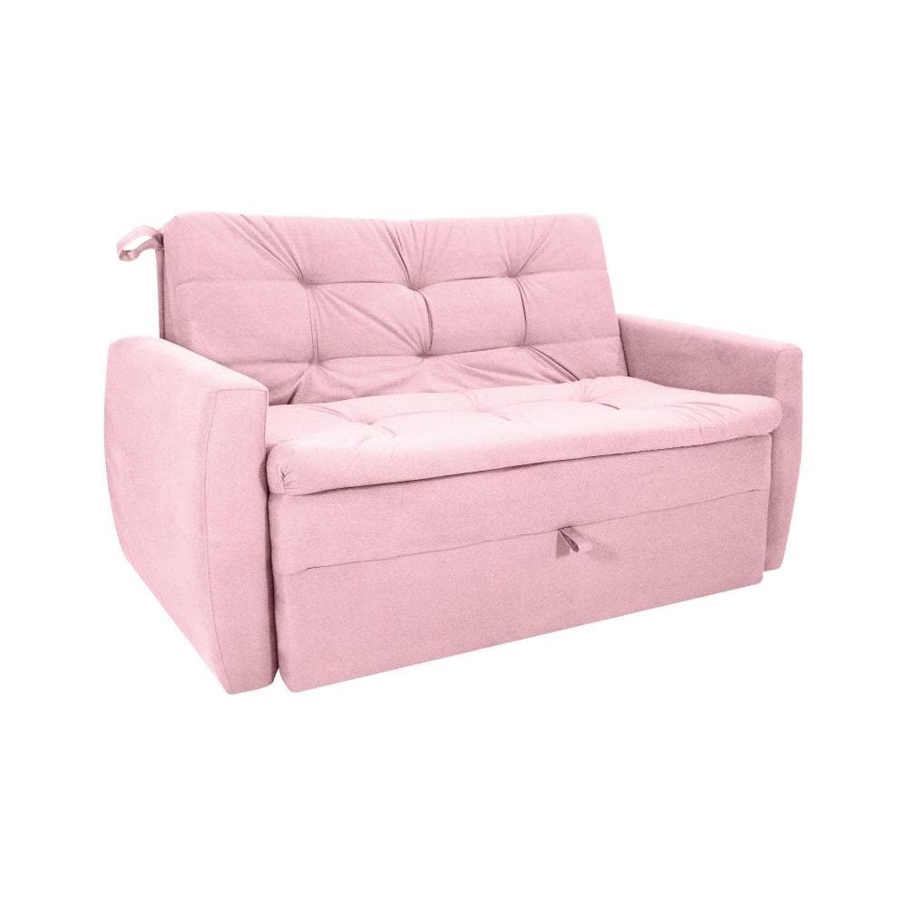 Sofá Cama2 Lugares Meg rosa Matrix
