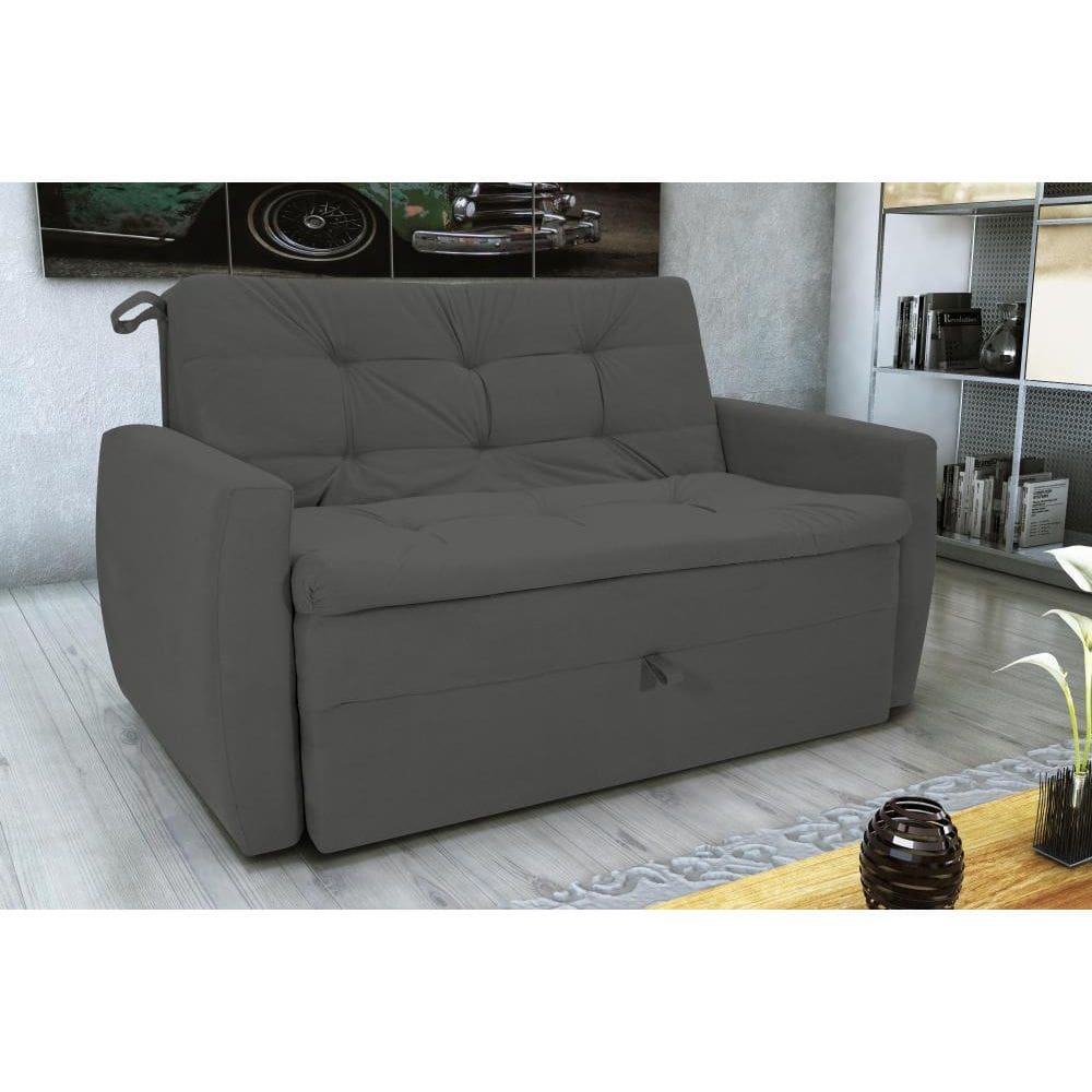 Sofá Cama2 Lugares Meg Cinza Matrix