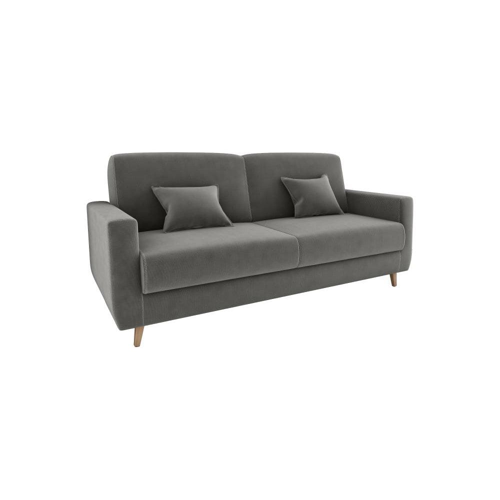 Sofá Cama Emília 2 Lugares 190cm Cinza Matrix