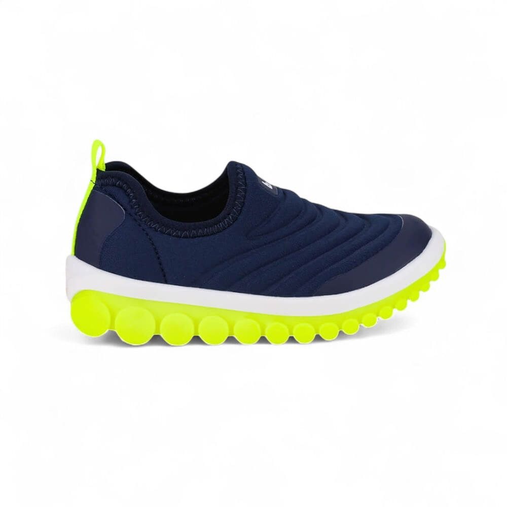 Tênis Infantil Menino Bibi Roller 2.0 Azul Naval Amarelo