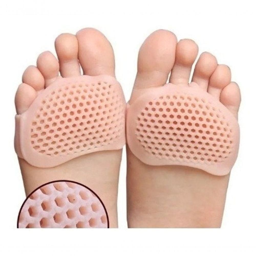 Par Palmilha E Meia Ortopédica Gel Silicone Esporão Macio
