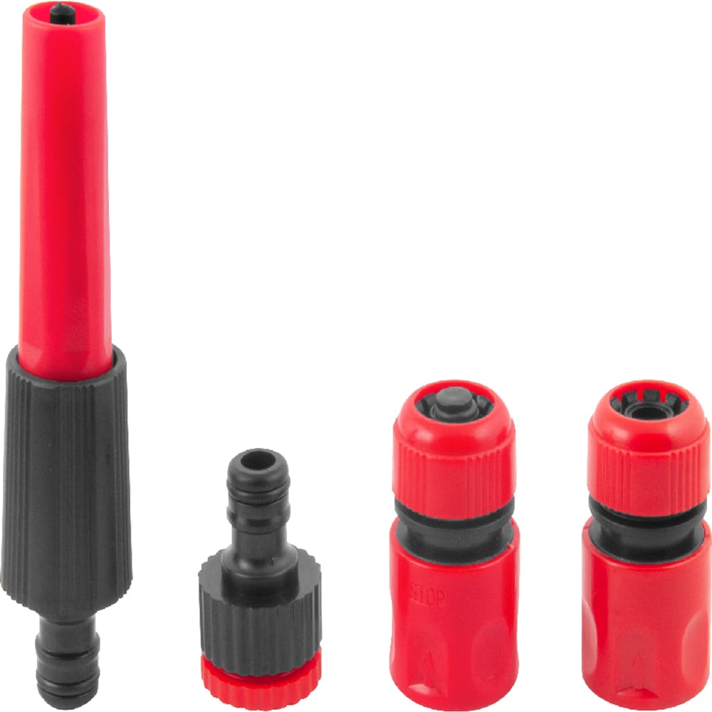 Esguicho plástico para jardim, com jato regulável, com acessórios, engate 1/2&quot;, NOVE54