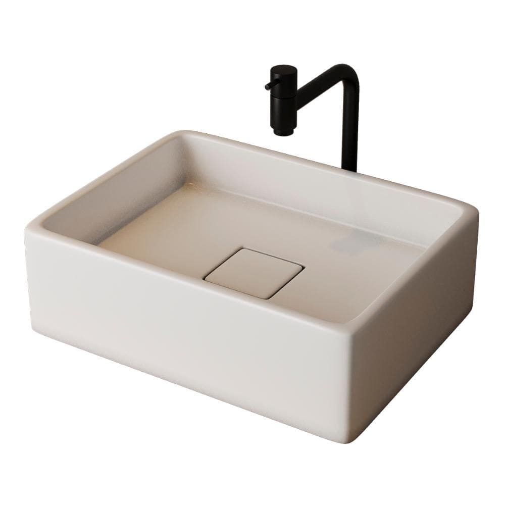 Cuba Raffinata Com Torneira Inox Black e Valvula Oculta Branco Brilho