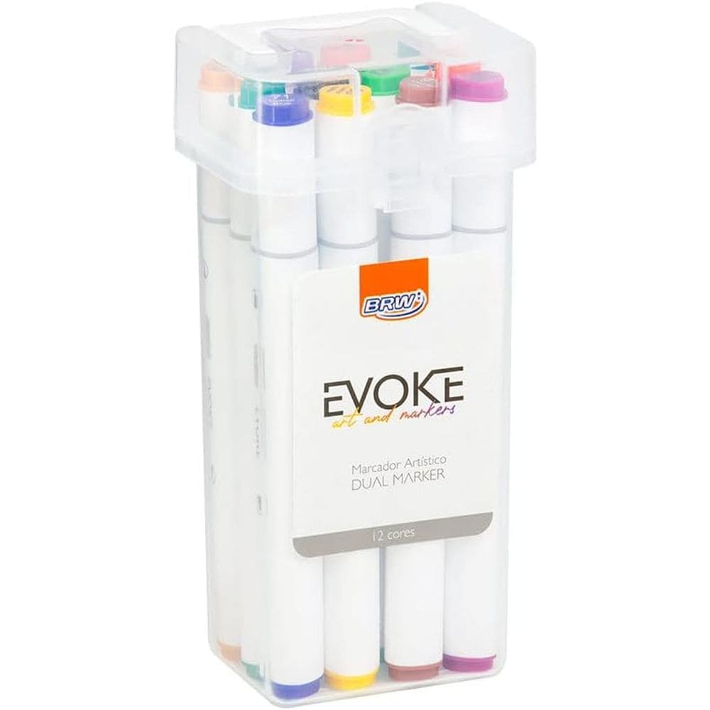 Marcador Artistico Duas Pontas Estojo Evoke Brw