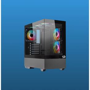 Gabinete Gamer Redragon Reflect Pro Preto Vidro Mid Tower Pt