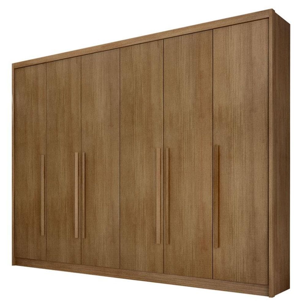 Guarda Roupa Casal Bragança 6 Portas 8 Gavetas Cumaru 23 - Novo Horizonte