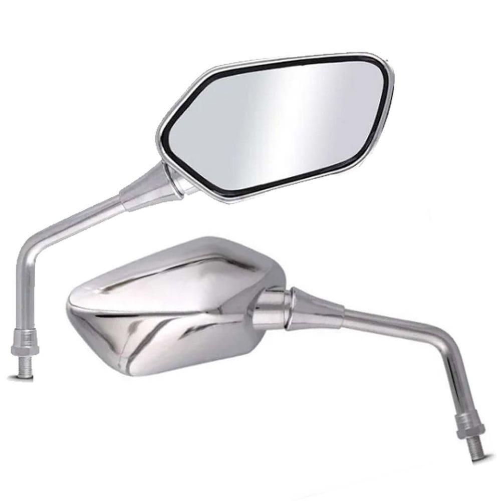 Retrovisor Cb300  Nx4 Falcon Cromado Par Serve Em Qualquer M
