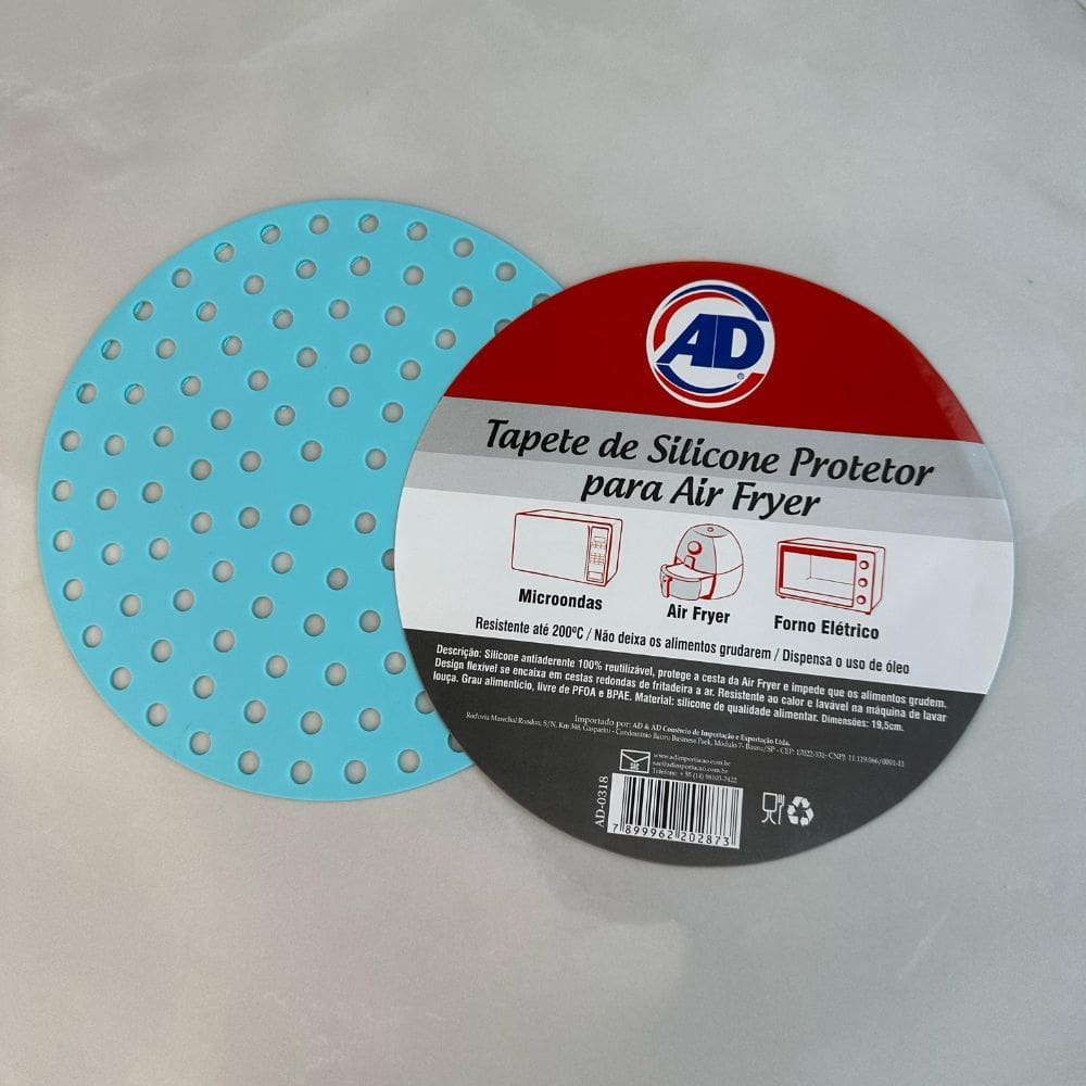 Protetor de Cesto Air Fryer 19,5cm Silicone Reutilizável