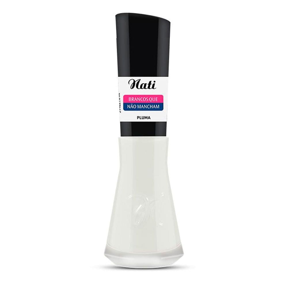 Esmalte Nati Brancos Que Não Mancham Pluma 8ml