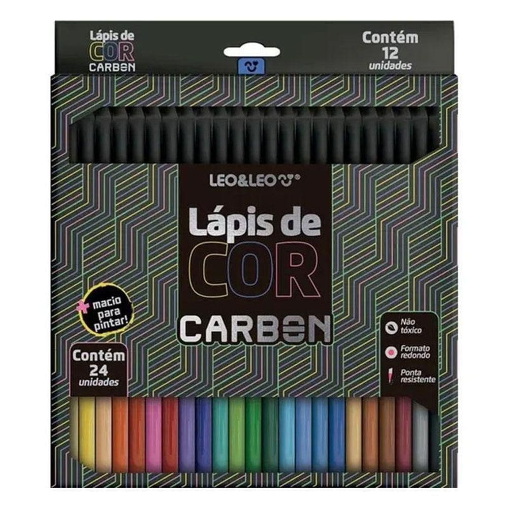 Lápis De Cor Carbon Line 4431 24 Cores Leo & Leo