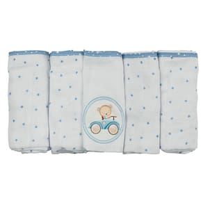 Fralda de Pano 5 Unidades Luxo 68 cm x 70 cm Bublim Sonhos