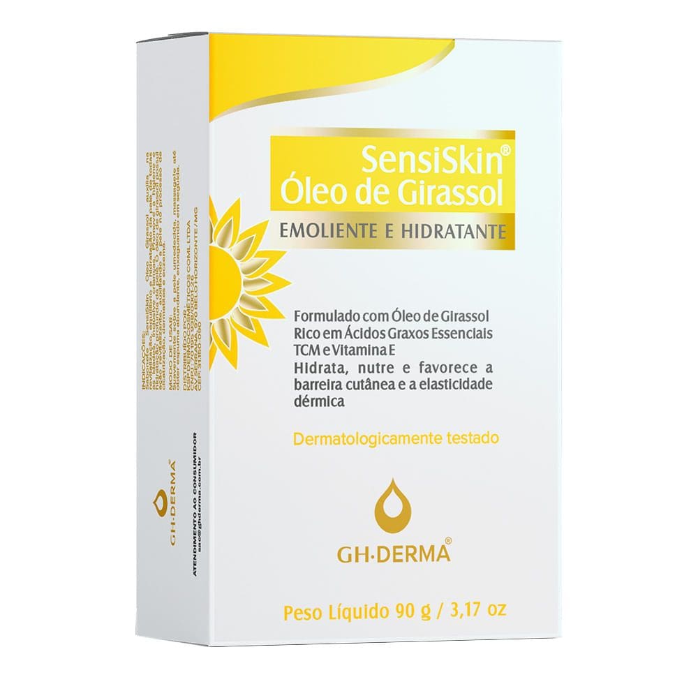 Sabonete em Barra SensiSkin GH Óleo de Girassol Emoliente e Hidratante 90g