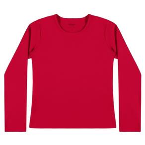 Blusa Camiseta Elian Infantil Menina Manga Longa Cotton Leve