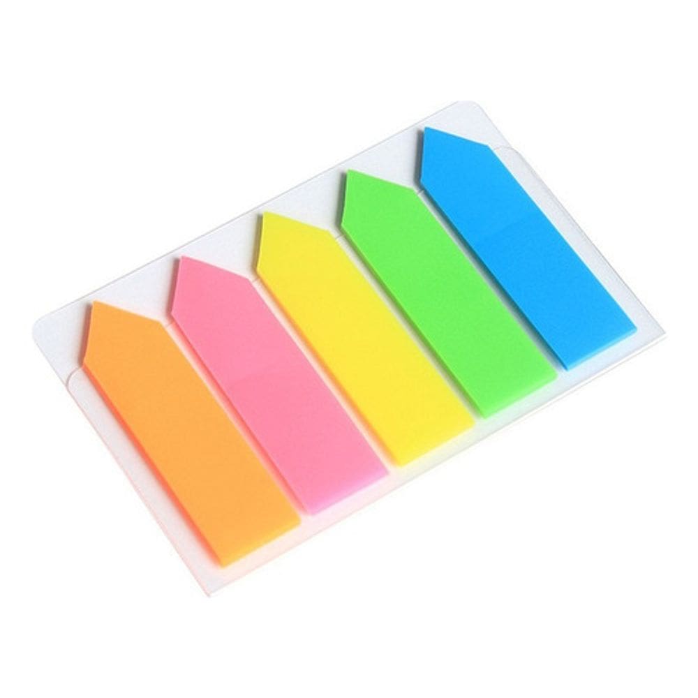 500 Folhas Post It Transparente Colorido Marcador De Pagina